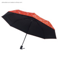 Flower Full Printing China Portable Small Umbrella Ladies Umbrella 3 Fold Umbrella